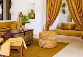 Elegant interior lounge seating