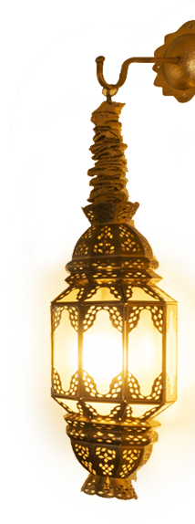 Brass decorative light fixture in Frangipani spa